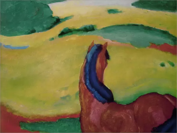 Horse in a landscape, 1910 (oil on canvas)