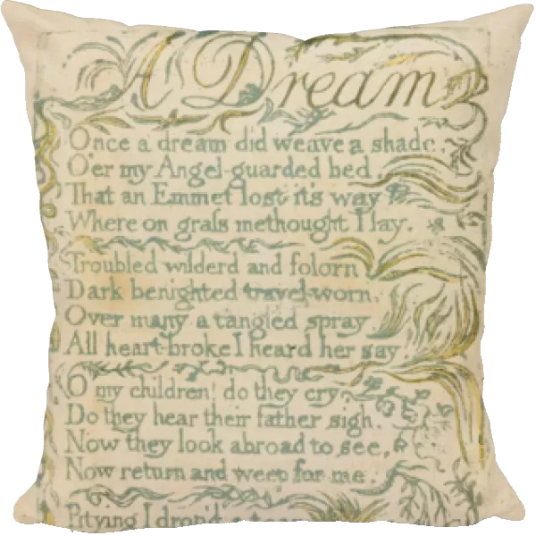 A Dream, plate 14 from Songs of Innocence, 1789 (hand-coloured