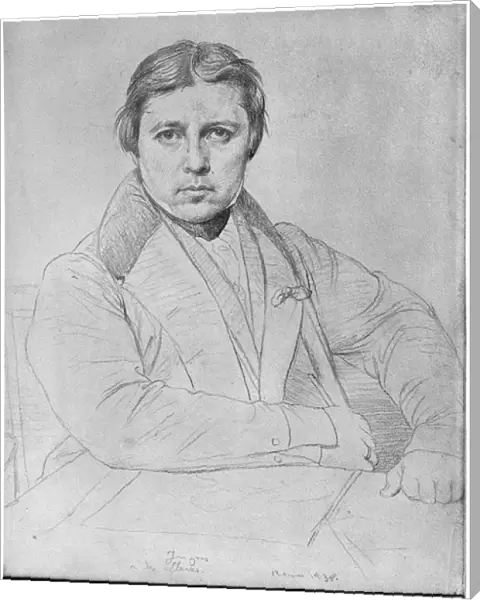 Self Portrait, 1835 (graphite on paper) (b  /  w photo)