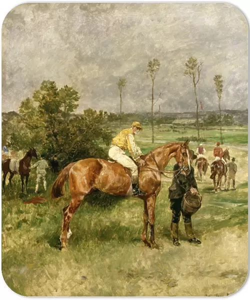 Before the Start, 1890 (oil on canvas)