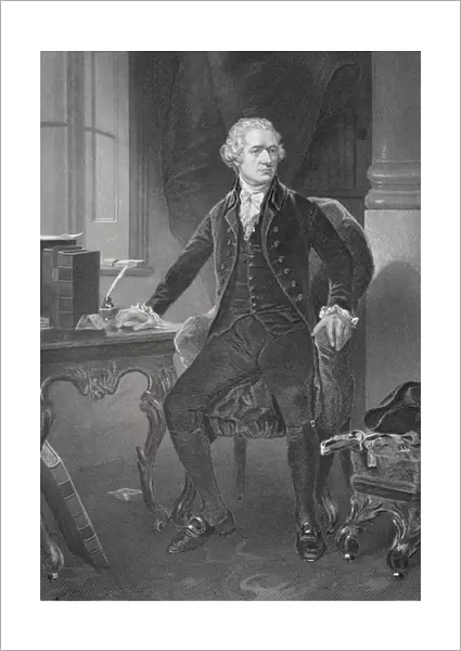 Portrait of Alexander Hamilton (1755  /  57-1804) (litho)