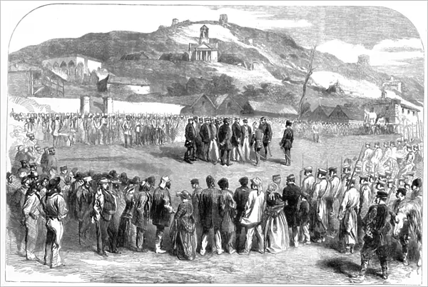 Evacuation of the Crimea by the Allies, the Ceremony at Ordinance Wharf, Balaclava