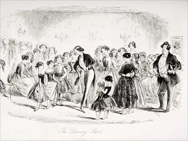 The Dancing School, illustration from Bleak House by Charles Dickens (1812-70)