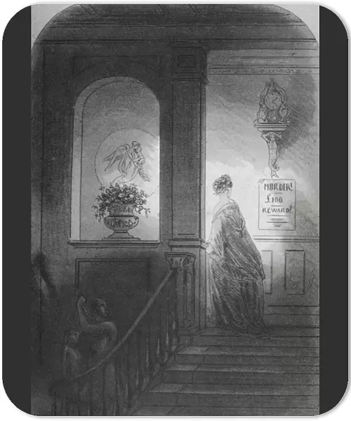 Shadow, illustration from Bleak House by Charles Dickens (1812-70) published 1853