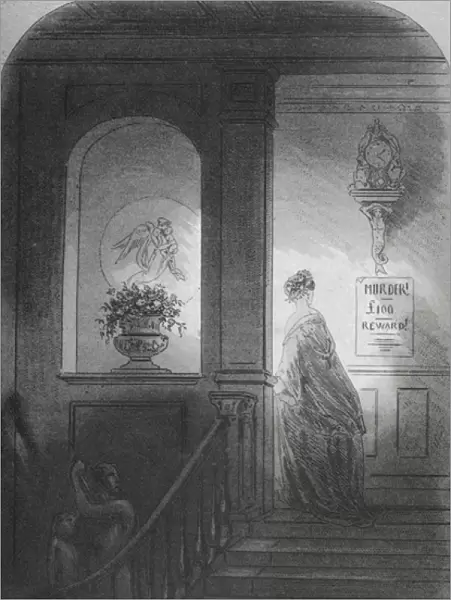 Shadow, illustration from Bleak House by Charles Dickens (1812-70) published 1853