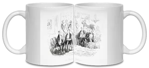 The Patriotic Conference, illustration from Little Dorrit by Charles Dickens