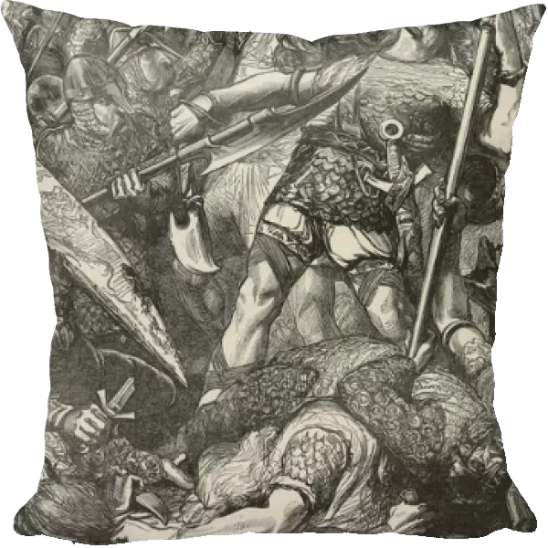 Death of Harold at the Battle of Hastings (engraving)