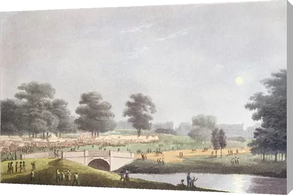 The View of the Fair in Hyde Park, engraved by Matthew Dubourg, 1st August 1814