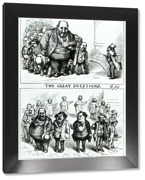 Cartoons featuring William Marcy Boss Tweed, James Ingersoll and George Miller