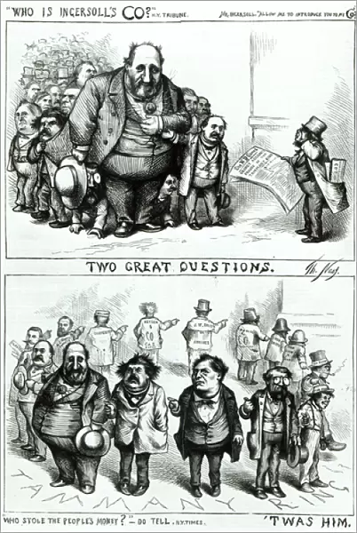 Cartoons featuring William Marcy Boss Tweed, James Ingersoll and George Miller