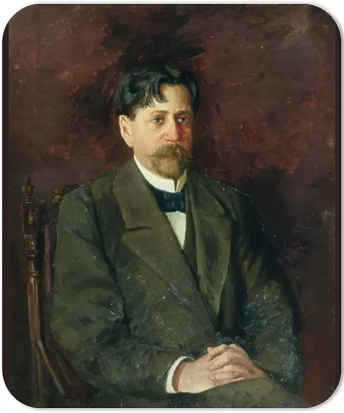 Portrait of the Poet Innokenty Annensky (1856-1909), 1904-09 (oil on canvas)