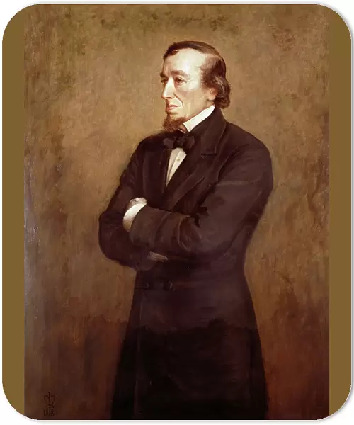 Portrait of Benjamin Disraeli (1804-1881) Earl of Beaconsfield, 1881 (oil on canvas)