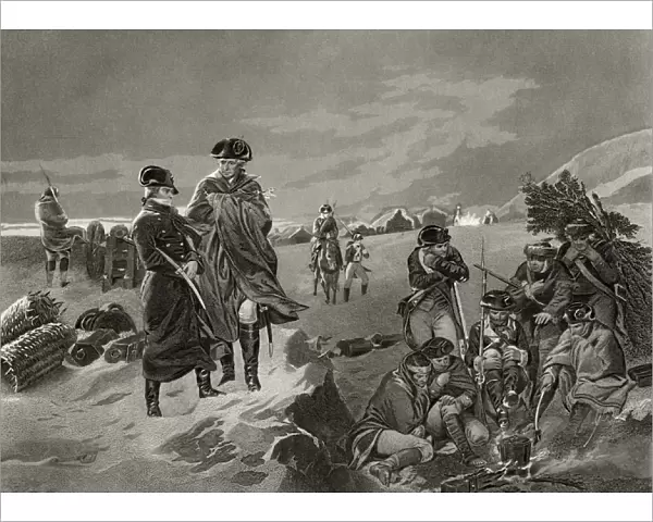 George Washington and La Fayette at Valley Forge, from Life and Times of Washington