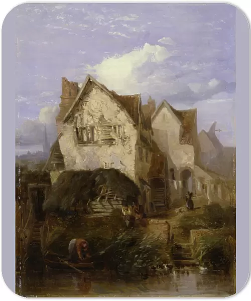 A View near Norwich (oil on canvas)