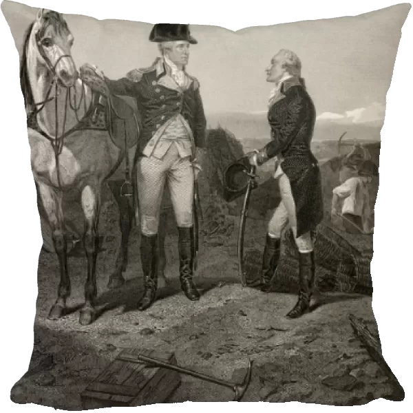 First meeting of George Washington and Alexander Hamilton, from Life and Times