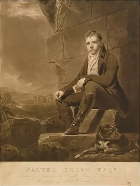 Sir Walter Scott, engraved by Charles Turner, 1810 (litho)