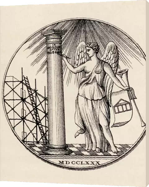 Masonic seal, 1780, from The History of Freemasonry, volume III, published by Thomas C