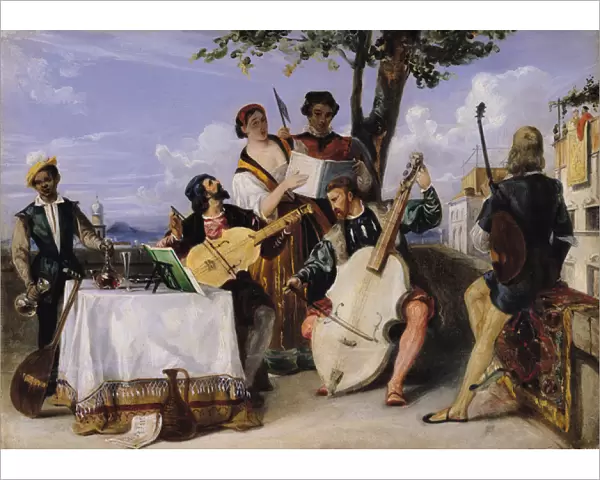 The Venetian Concert (oil on panel)