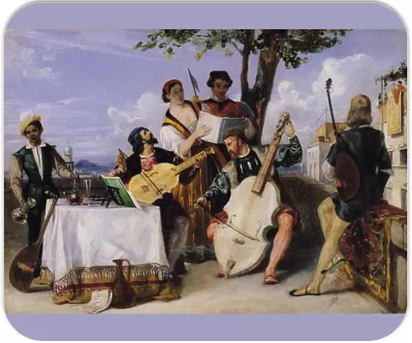 The Venetian Concert (oil on panel)