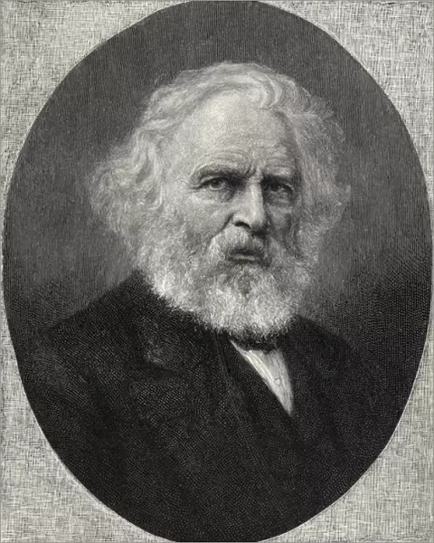 Portrait of Henry Wadsworth Longfellow, from The Century Illustrated Monthly Magazine