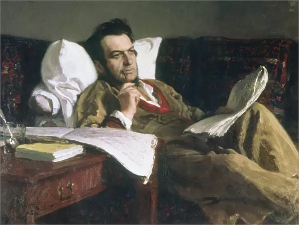 Portrait of Mikhail Glinka at the time of his composition of the opera Ruslan
