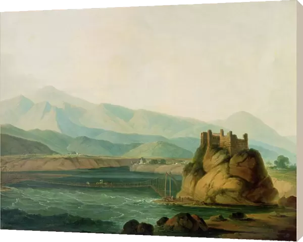 The Rope Bridge at Serinagur, c. 1800 (oil on canvas)