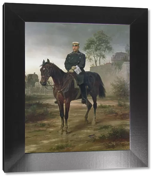 Bismarck before Paris, 1873 (oil on canvas)