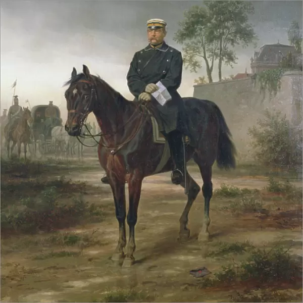Bismarck before Paris, 1873 (oil on canvas)
