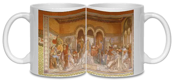 Der Saengerkrieg, c. 1854-55 (fresco)