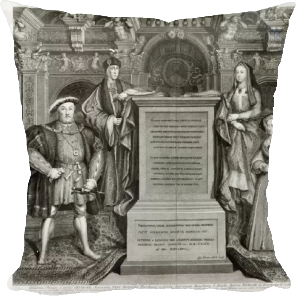 Familia Regia, or The Family of Henry VIII, 1742 (engraving) (b  /  w photo)