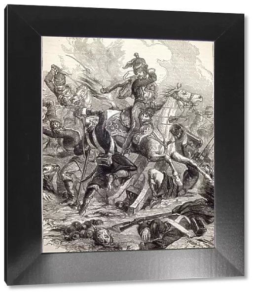 Charge of the Light Brigade, illustration from Cassells Illustrated History