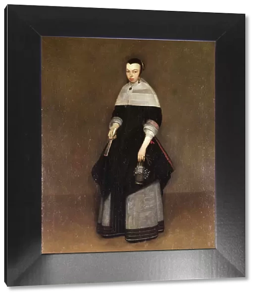 Female portrait (oil on panel)