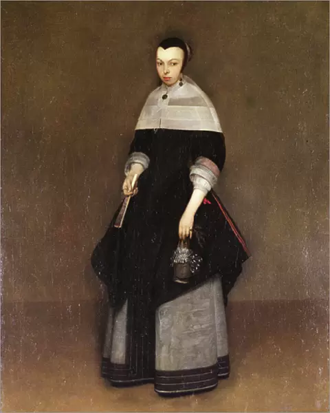 Female portrait (oil on panel)