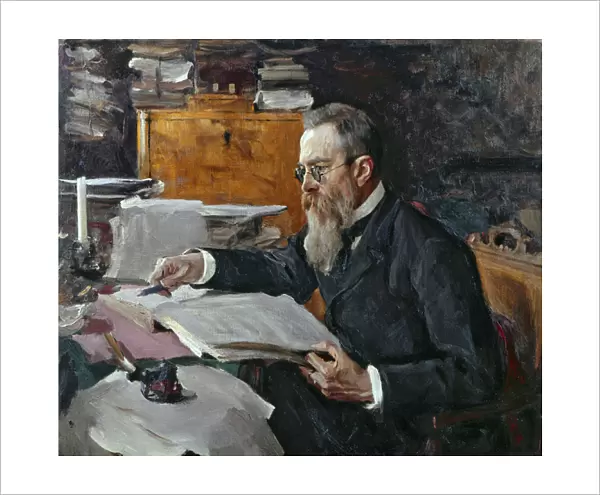 Portrait of Nikolai Andreyevich Rimsky-Korsakov (oil on canvas)