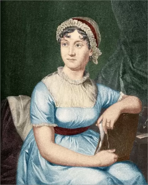 Jane Austen (1775-1817) illustration from Little Journeys to the Homes of Famous Women
