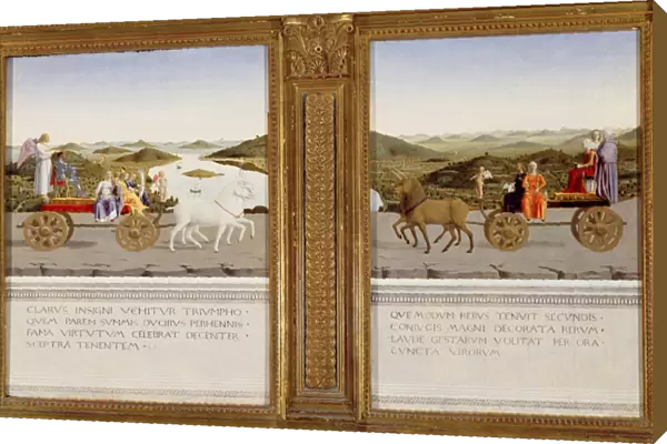 Allegorical triumphs of Federico da Montefeltro, Duke of Urbino and Battista Sforza