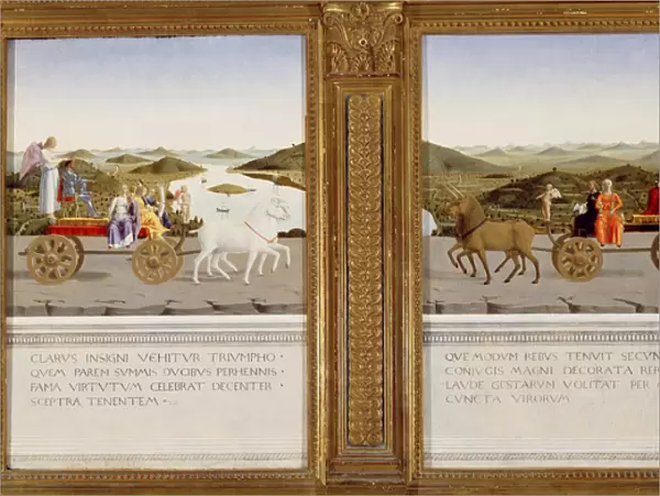 Allegorical triumphs of Federico da Montefeltro, Duke of Urbino and Battista Sforza