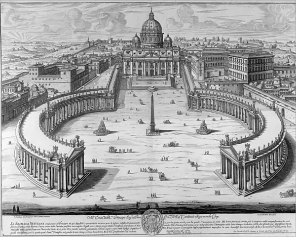 The Vatican, Rome (engraving)