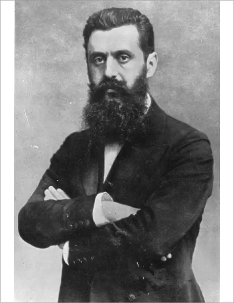 Theodor Herzl, 1903 (b  /  w photo)