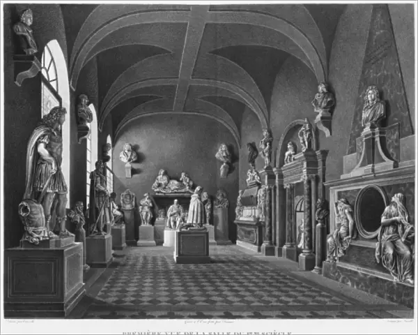 First view of the 17th century room, Musee des Monuments Francais, Paris, illustration