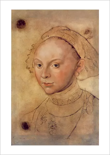 Sybille of Cleves (crayon & w  /  c)