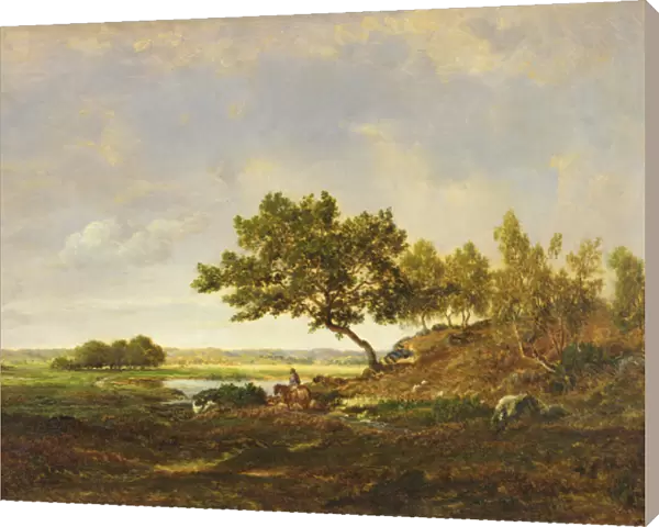 The Pond at the Foot of the Hill, c. 1848-55 (oil on wood)
