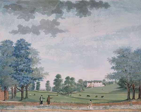 The Great House and Park at Chawton, c. 1780 (gouache on paper)