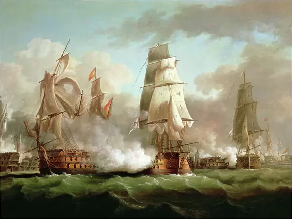 Neptune engaged, Trafalgar, 1805