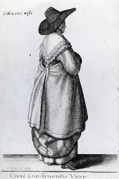 Wife of a Citizen of London, 1643 (etching)