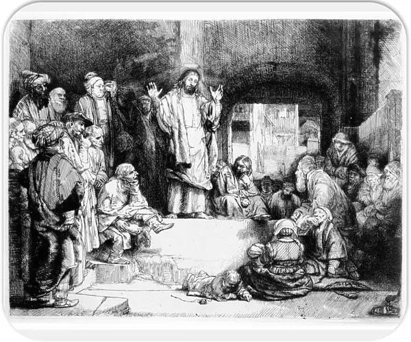 Christ preaching, c. 1652 (etching)