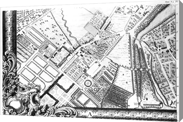 A Map of Chelsea, 1746 (engraving)