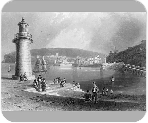 Whitehaven Harbour, c. 1840-50 (engraving)