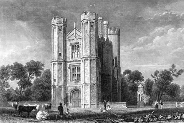 Leighs Priory, Essex, engraved by E. Young, 1832 (engraving)