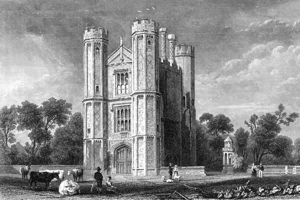 Leighs Priory, Essex, engraved by E. Young, 1832 (engraving)